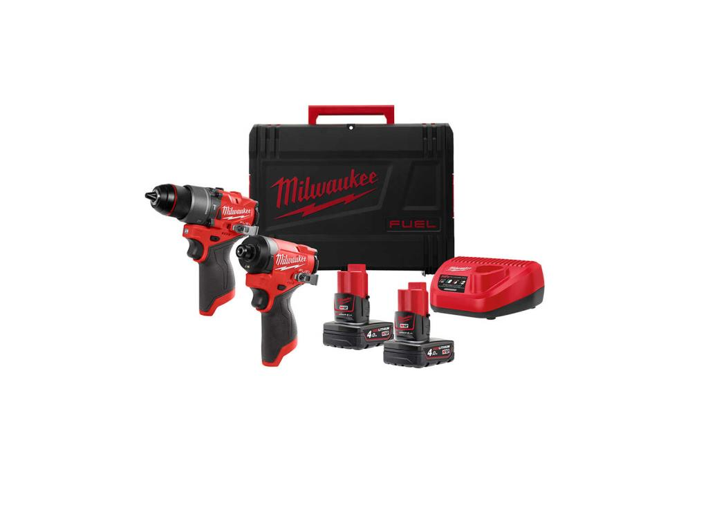 Milwaukee M12 FPP2X2-402X 2 Li Set FPD2-FCIWF12G3
